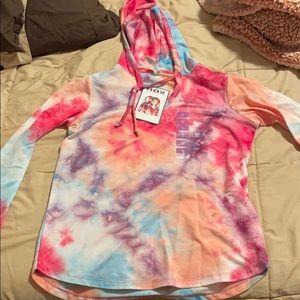 Tie-dye lightweight hoodie